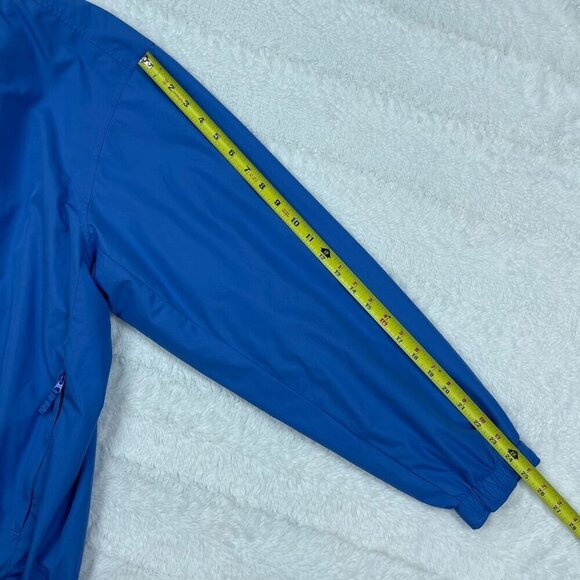 Lands' End Pullover Windbreaker Jacket Mens XL 46-48 Blue Zip Pocket Mesh Lined - Picture 8 of 8
